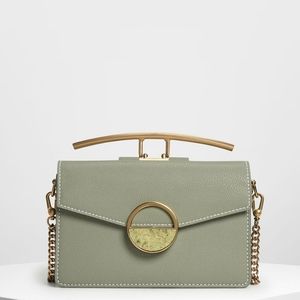 LIKE NEW Charles Keith sage shoulder bag